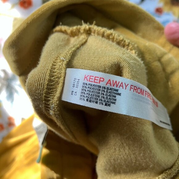 Anthropologie Saturday Sunday Merida Velvet Joggers Womens M Gold - Picture 5 of 11